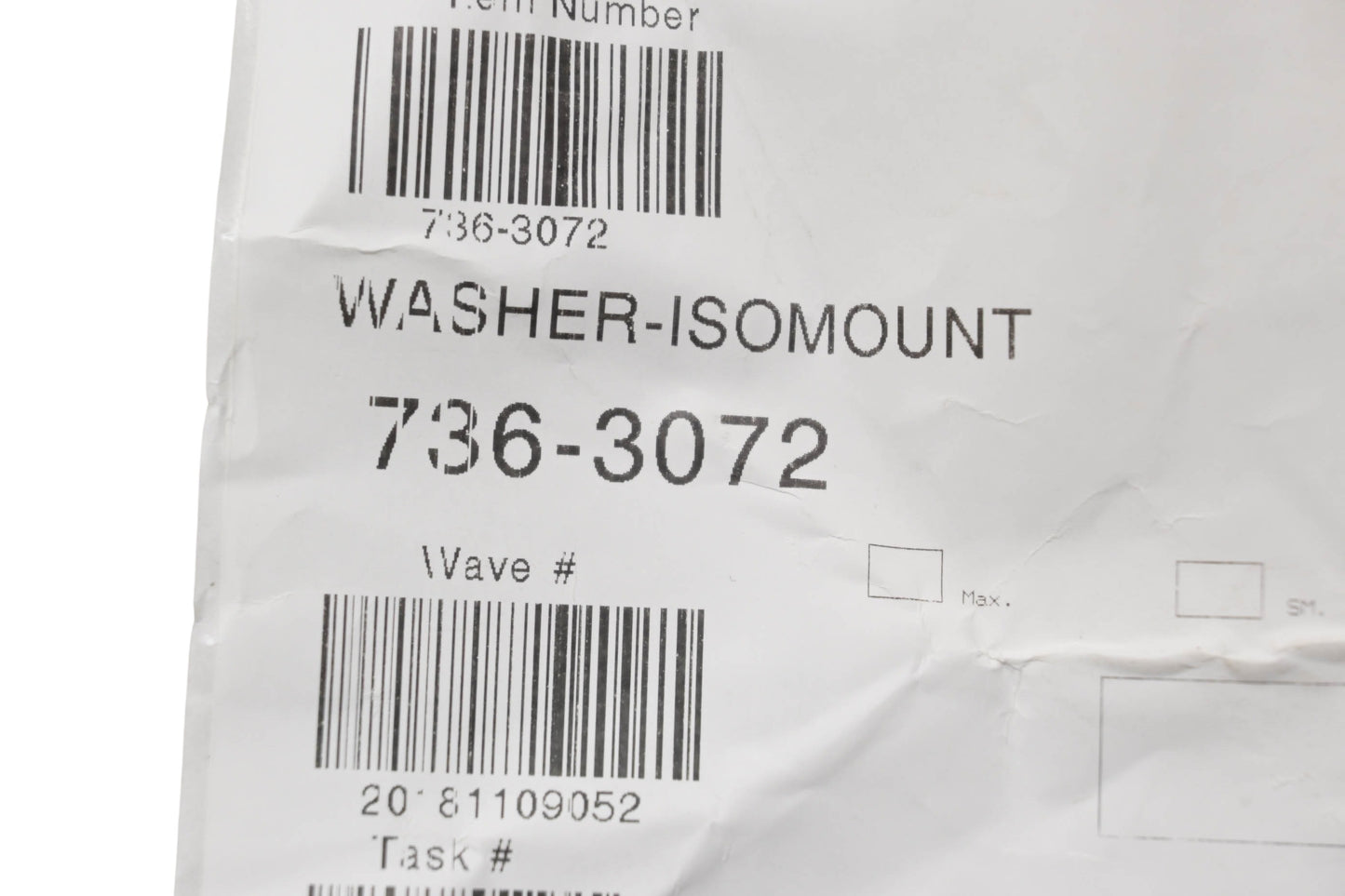 MTD 736-3072 Isomount Washer NOS