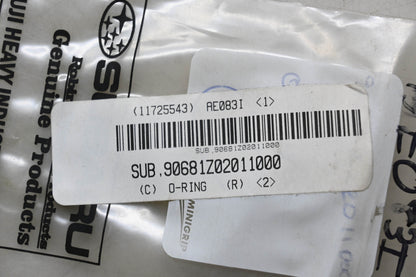 Subaru 90681Z02011000 O Ring NOS
