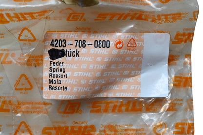 New OEM Stihl 4203-708-0800 Spring NOS