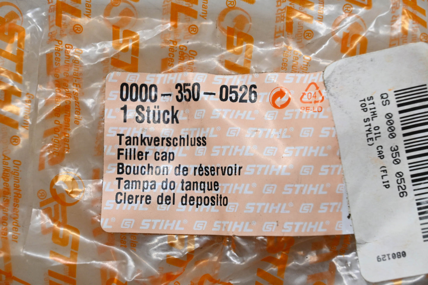 New OEM Stihl 0000-350-0526 Filler Cap NOS