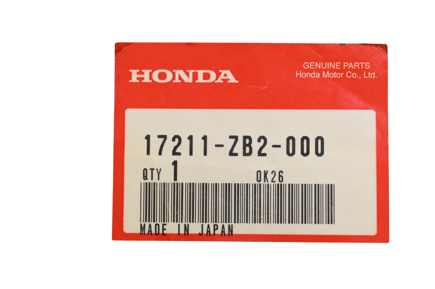 New OEM Honda 17211-ZB2-000 Air Filter Element NOS
