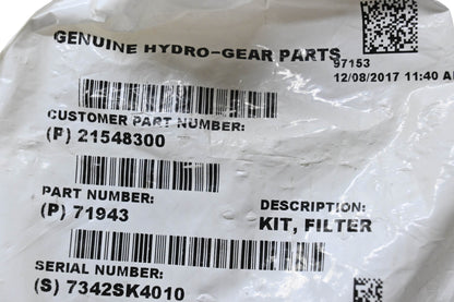Hydro-Gear 71943 Filter NOS
