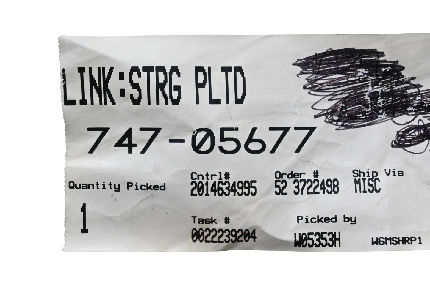 MTD 747-05677 Steering Drag Link NOS