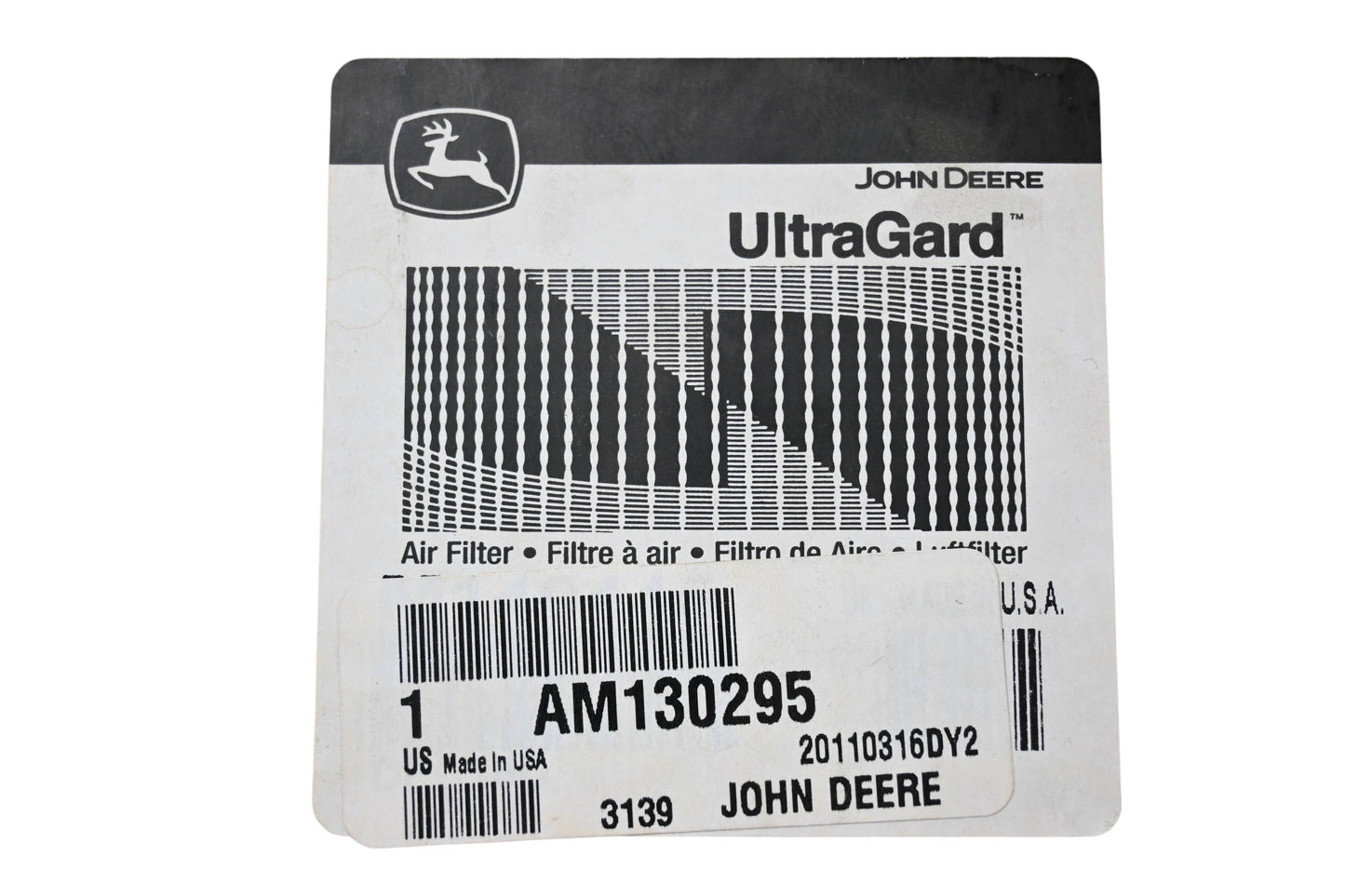 New OEM John Deere AM130295 Air Filter NOS