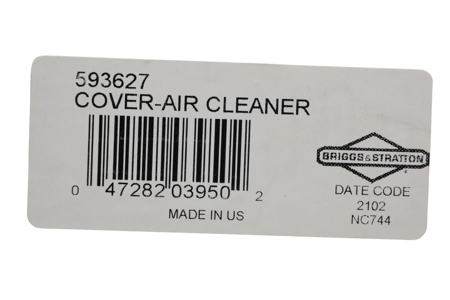 New OEM Briggs & Stratton 593627 Air Cleaner Cover NOS