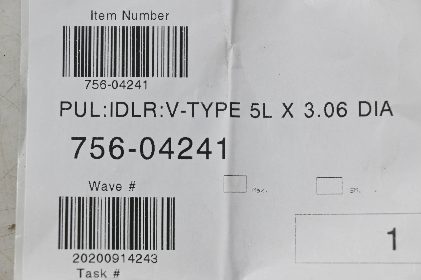 MTD 756-04241 Idler Pulley NOS