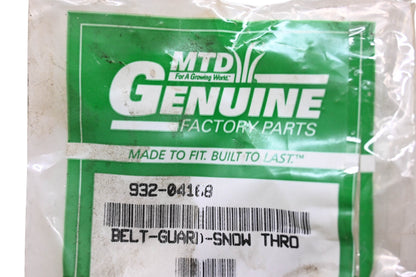 MTD 932-04168 Snow Thrower Belt Guard NOS