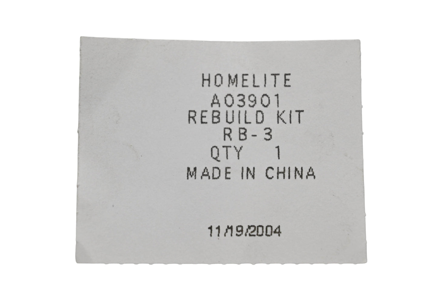 Homelite A03901 Carburetor Repair Kit NOS