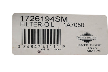 New OEM Briggs & Stratton 1726194SM Oil Filter NOS