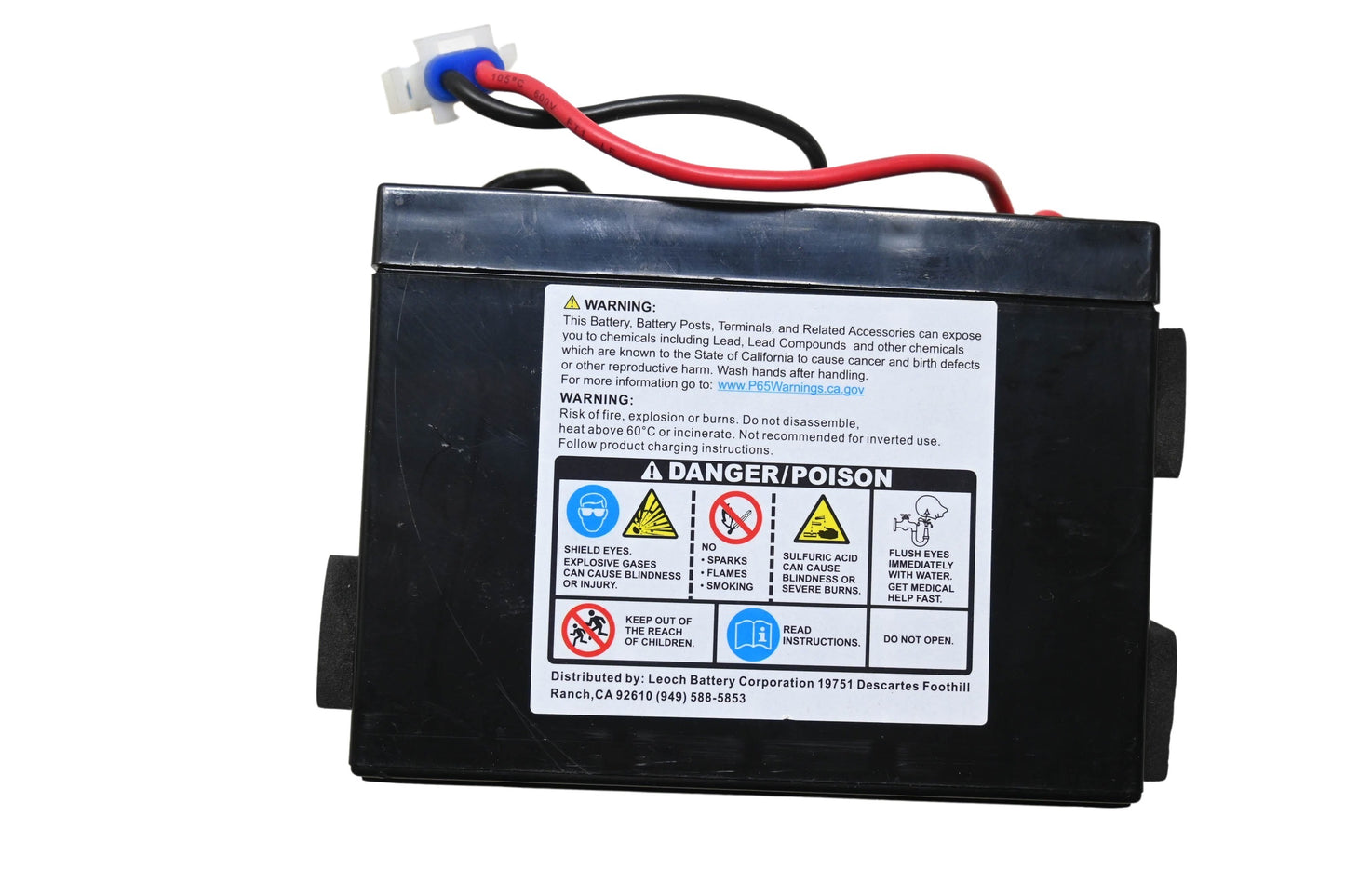 New OEM Husqvarna 532430765 12 Volt Battery & Pad NOS
