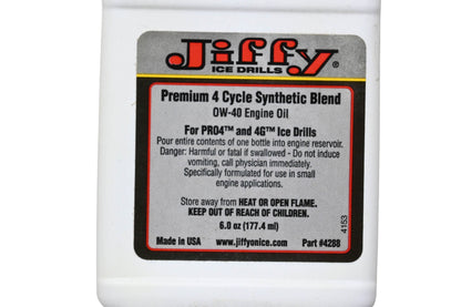 Jiffy 4288 Premium 4 Cycle Synthetic Blend OW-40 Engine Oil 6oz NOS