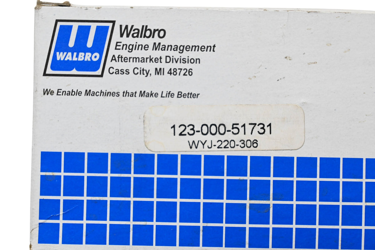Walbro 123-000-51731, WYJ-200-306 Carburetor NOS