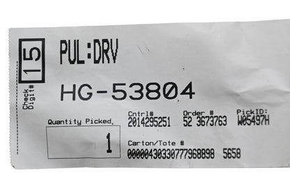 MTD HG-53804 Drive Pulley NOS