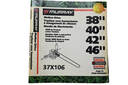 Murray 37X106 Motion Drive Belt 38" 40" 42" 46" NOS