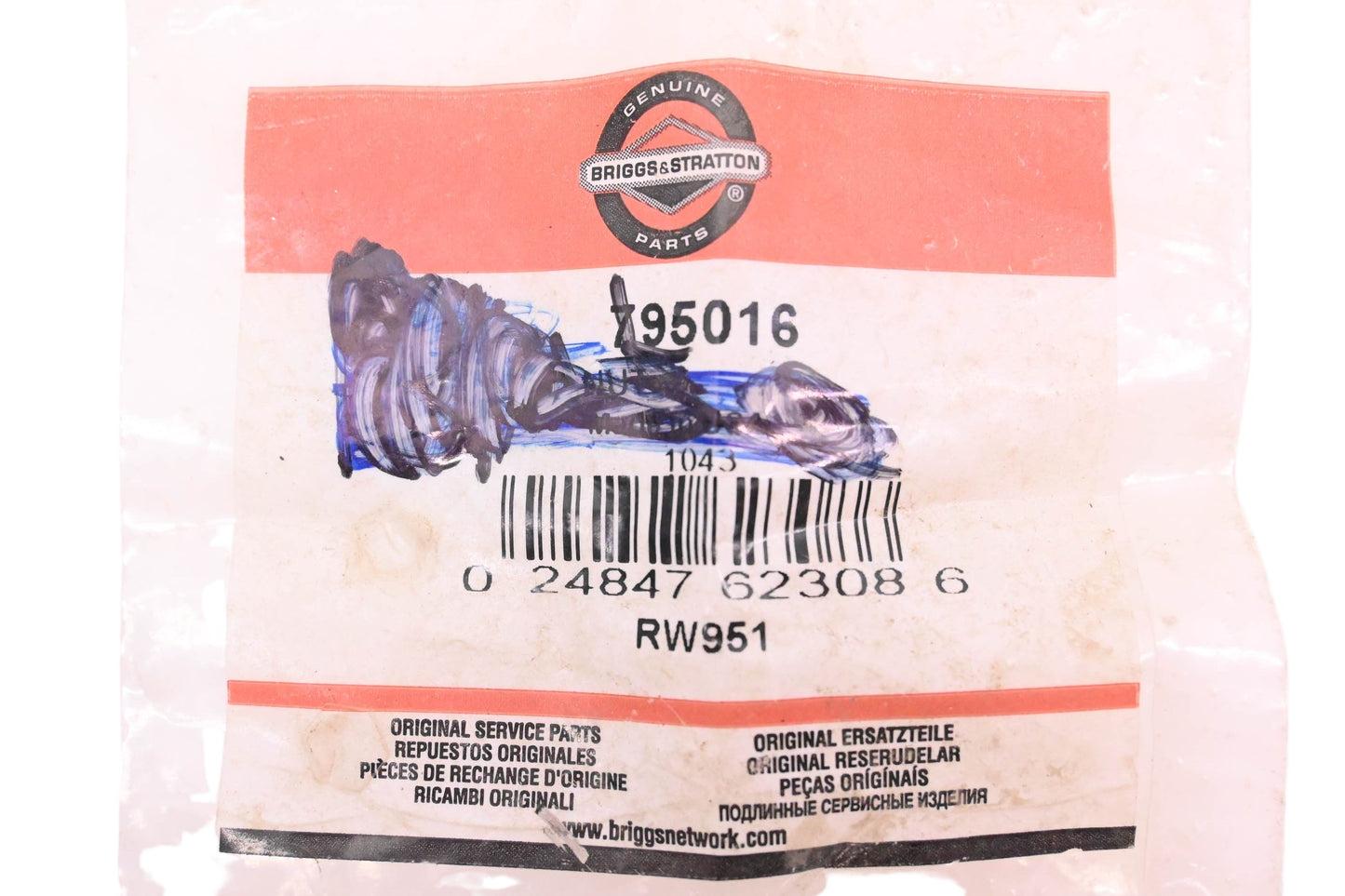 New OEM Briggs & Stratton 795016 Nut NOS