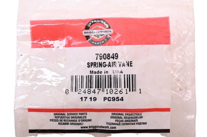 New OEM Briggs & Stratton 790849 Air Vane Spring NOS