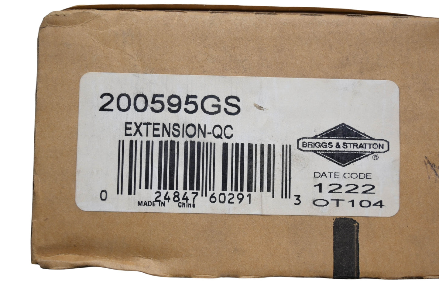 New OEM Briggs & Stratton 200595GS Quick Connect Extension Wand NOS