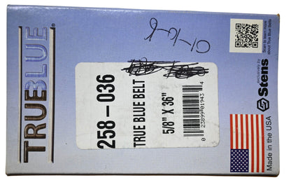 Stens 258-036 True Blue Belt 5/8"x36" NOS