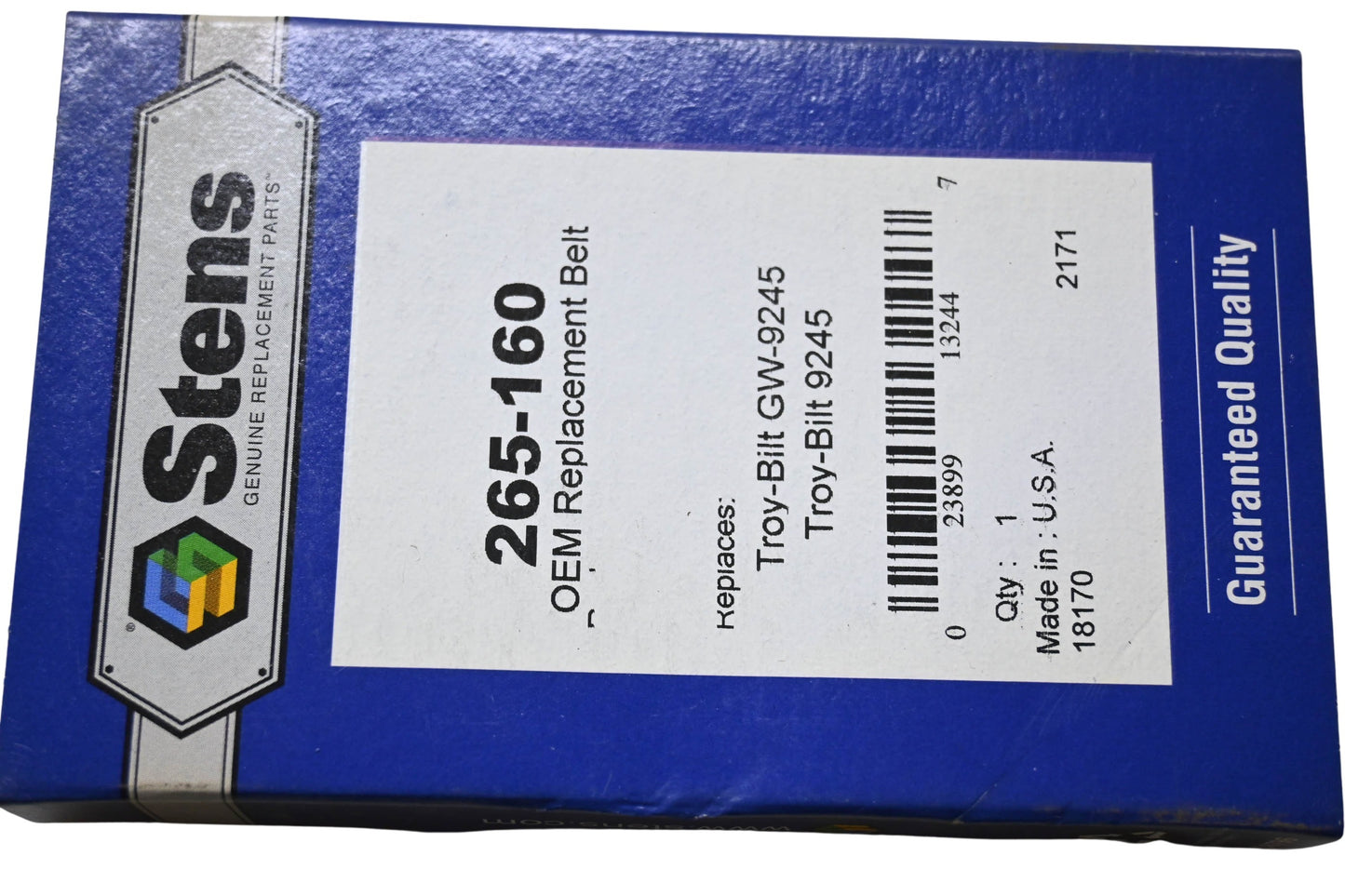 Stens 265-160, GW-9245 Replacement Belt NOS