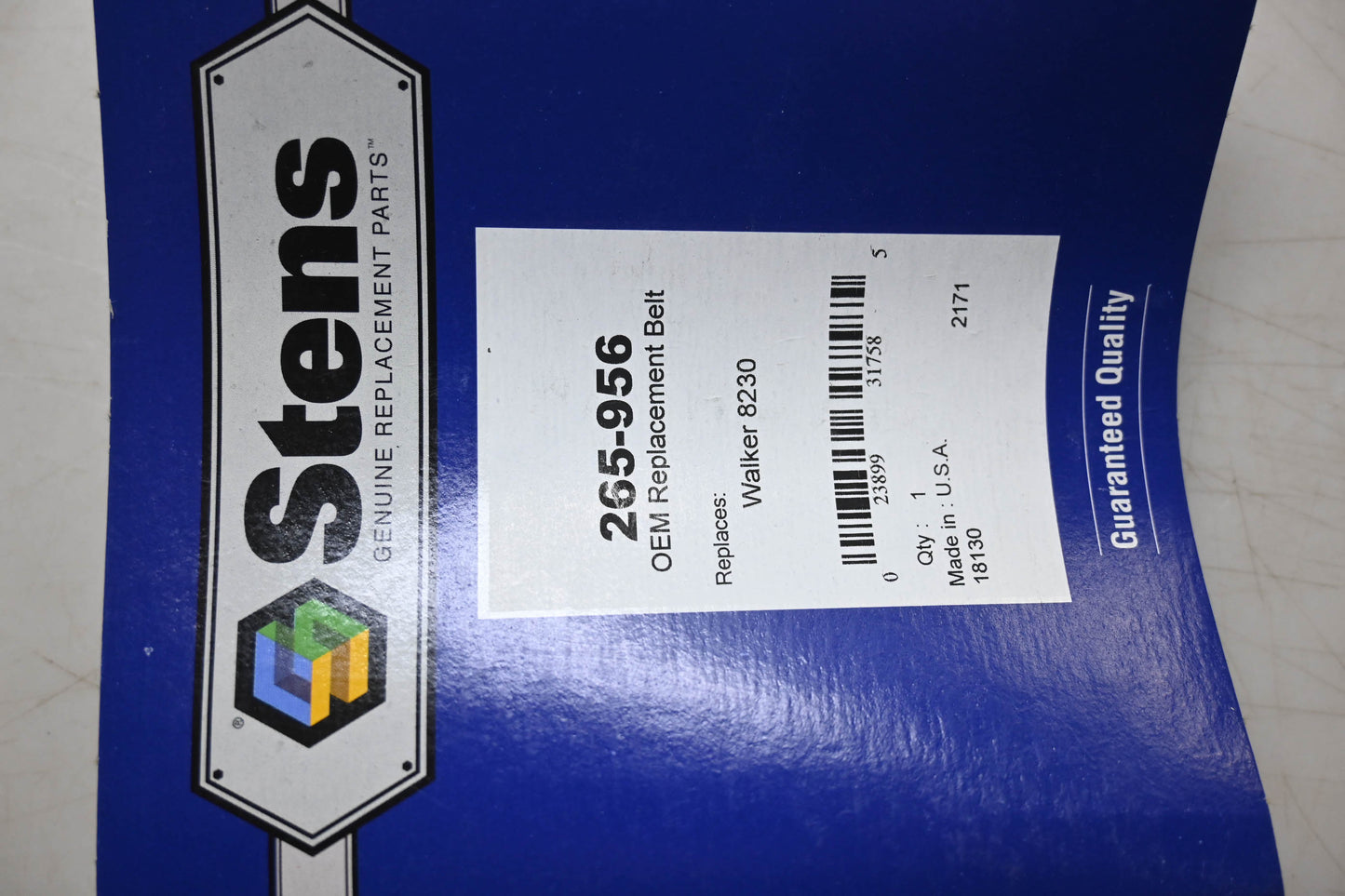 Stens 265-956 Replacement Belt NOS