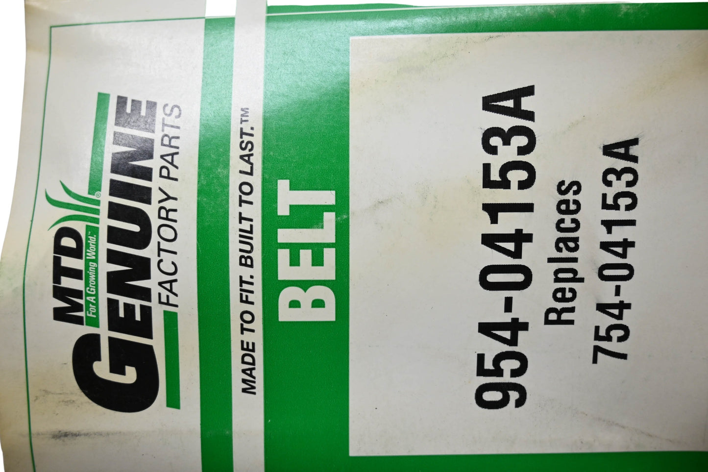 MTD 954-04153A, 754-04153A Belt NOS