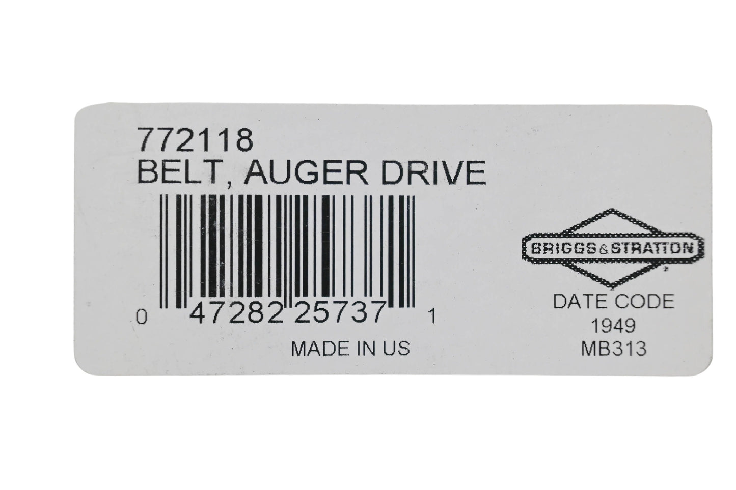 New OEM Briggs & Stratton 772118, 80026095 Belt NOS