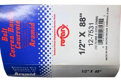Rotary 12-7531 Aramid Cord Belt 1/2"x88" NOS