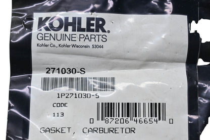 Kohler 271030-S Carburetor Gasket NOS