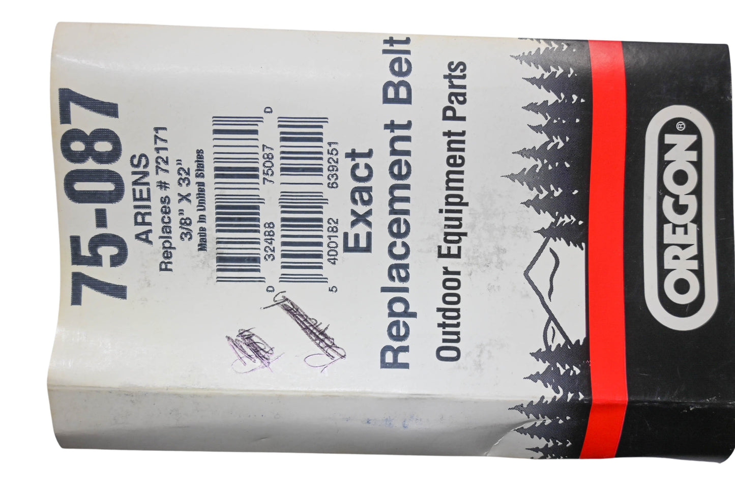 Oregon 75-087 Exact Replacement Belt 3/8"x32" NOS