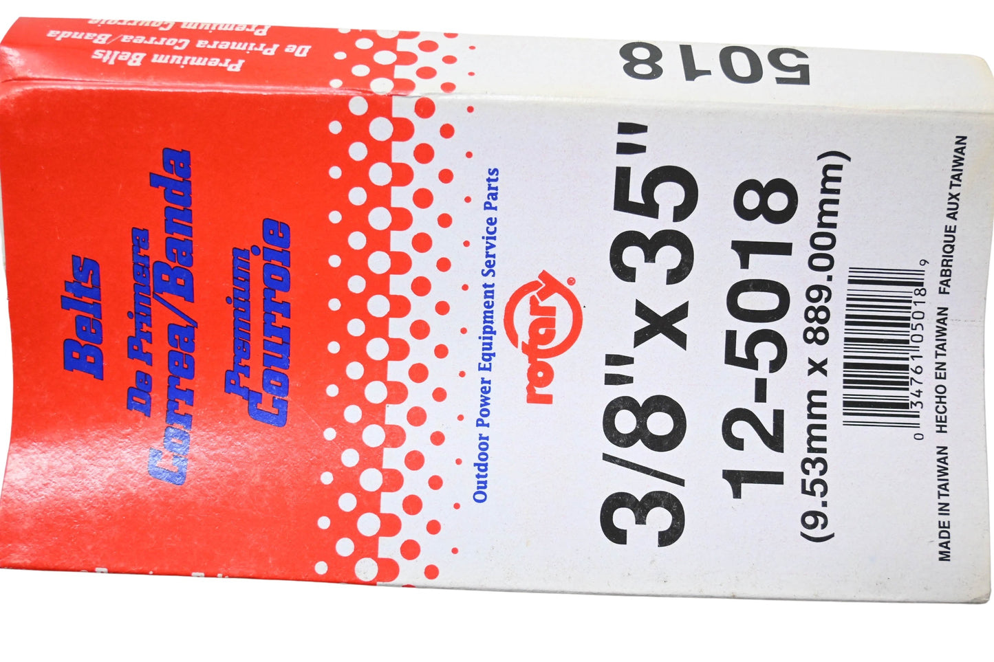 Rotary 12-5018 Belt 3/8"x35" NOS