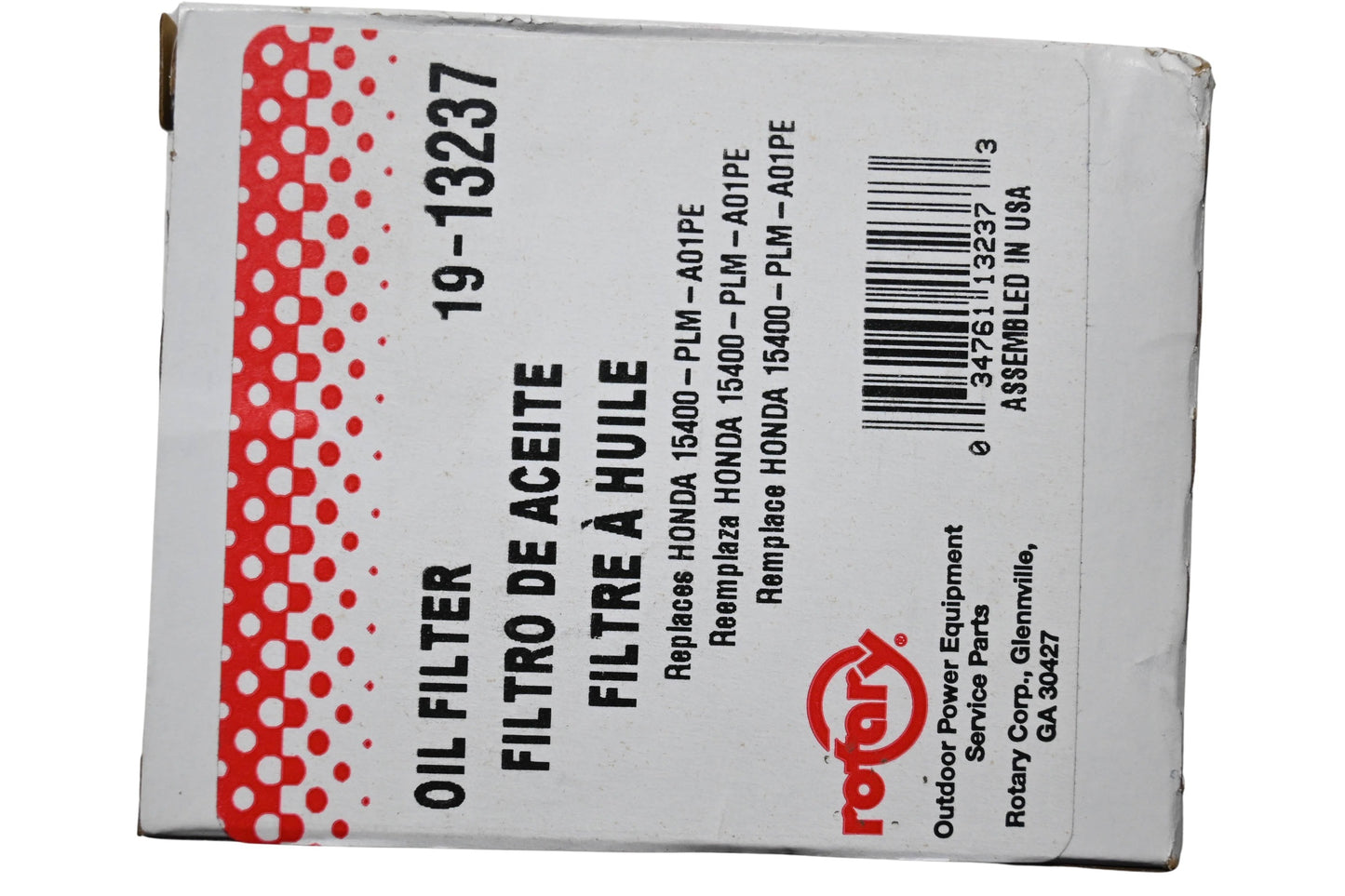 Rotary 19-13237, 15400-PLM-A01PE Oil Filter NOS
