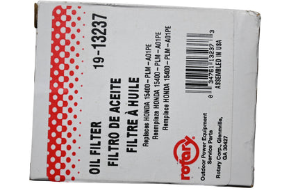 Rotary 19-13237, 15400-PLM-A01PE Oil Filter NOS
