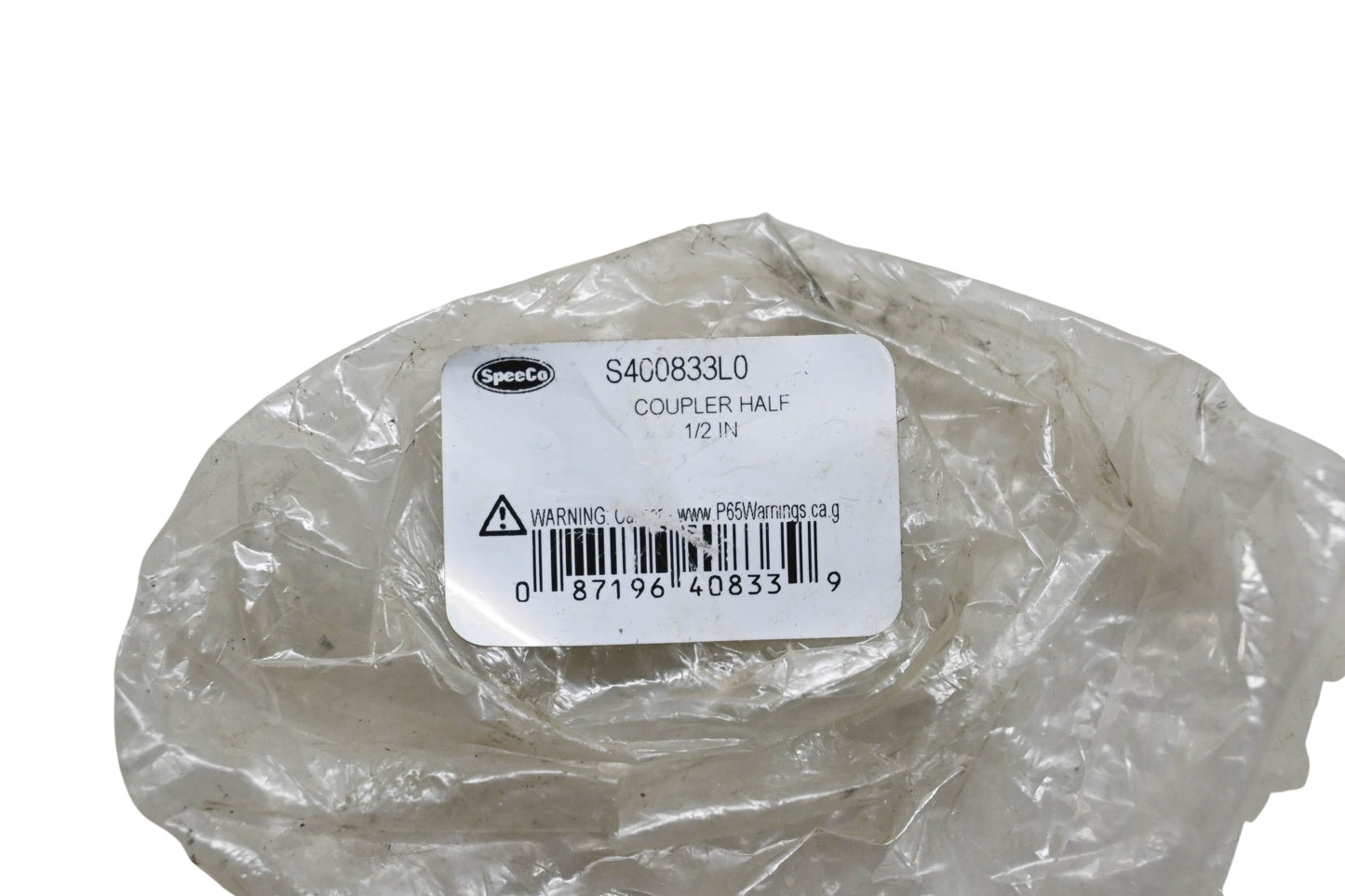 SpeeCo S400833L0, L075X1/2 Coupler Half NOS