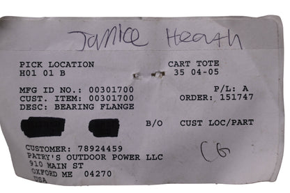 Ariens 00301700 Bearing Flange NOS