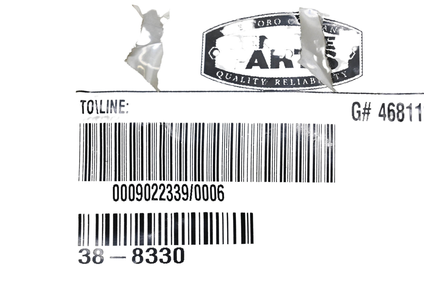 Toro 38-8330 Torsion Spring NOS