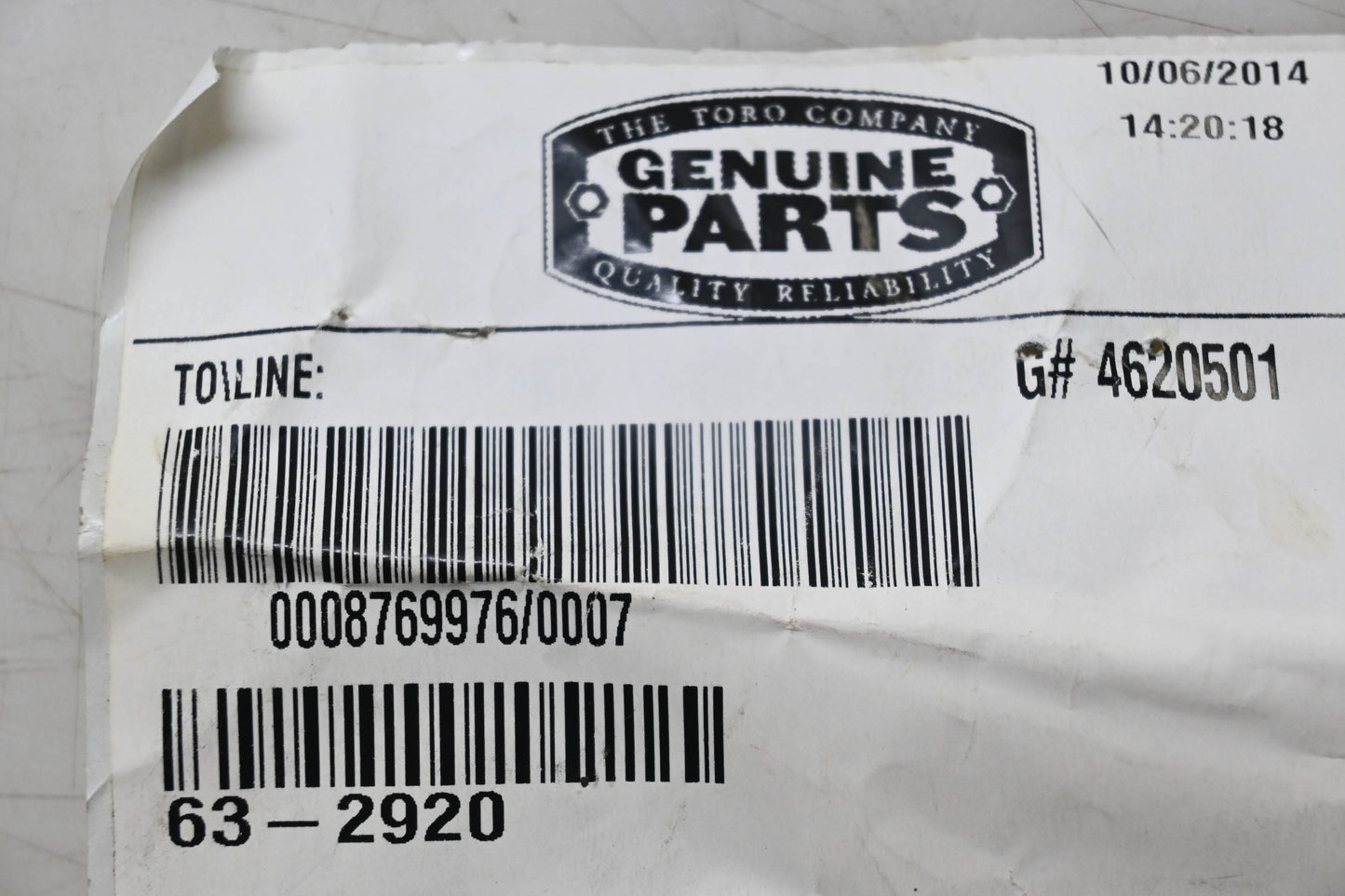 Toro 63-2920 Extension Spring NOS