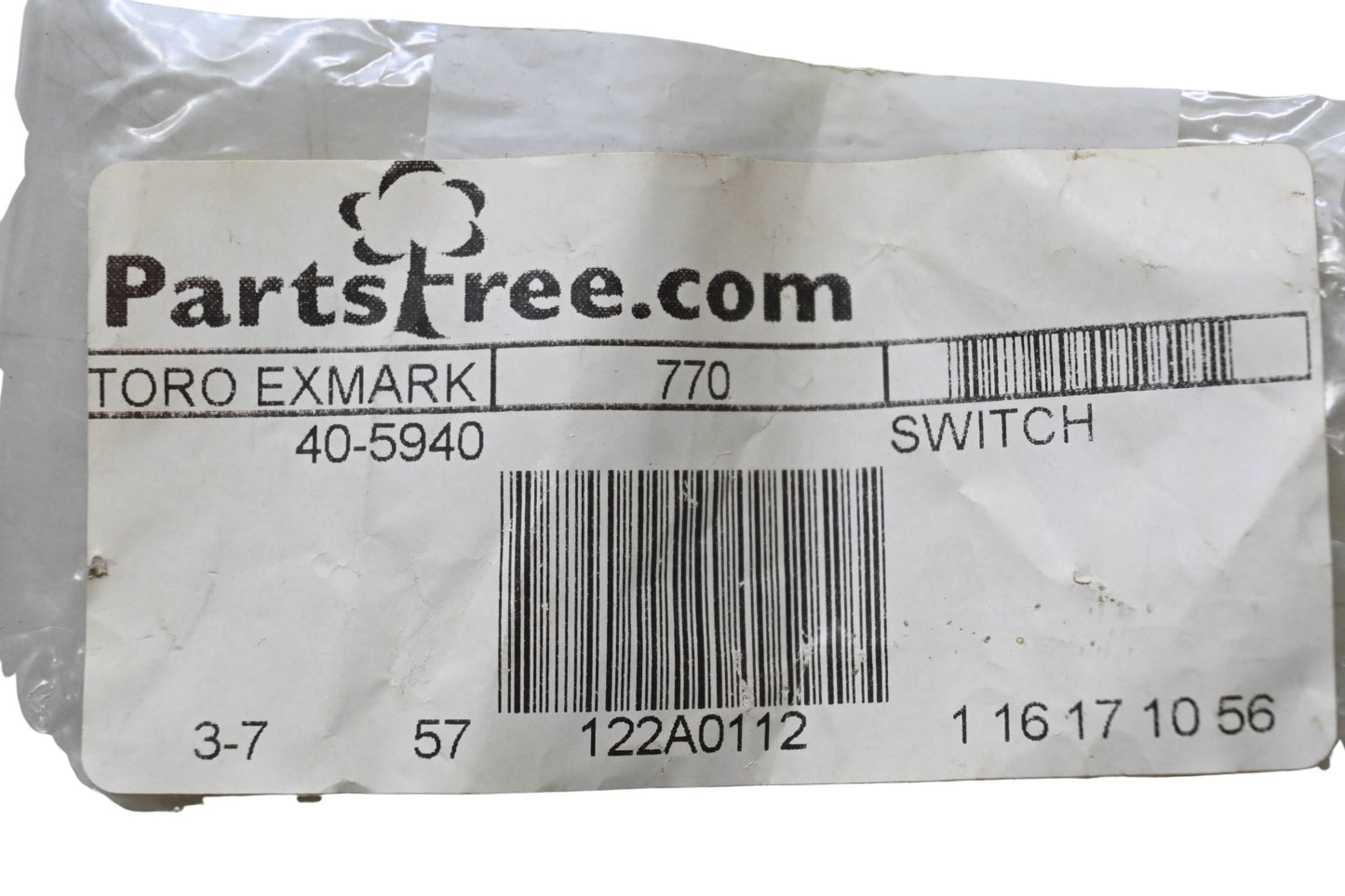 Toro 40-5940 Switch NOS