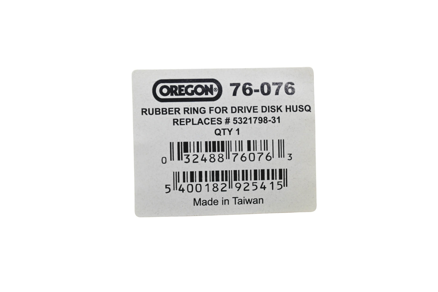 Oregon 76-076, 5321798-31 Rubber Ring for Drive Disk NOS
