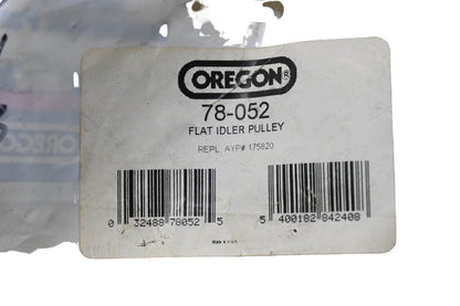 Oregon 78-052, 175820 Flat Idler Pulley NOS