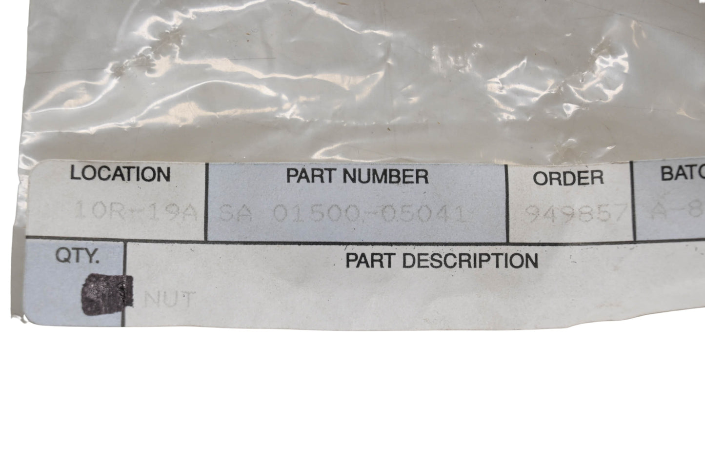 Shindaiwa 01500-05041 Nut NOS