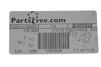 Toro 105-3028 Side Discharge Chute NOS