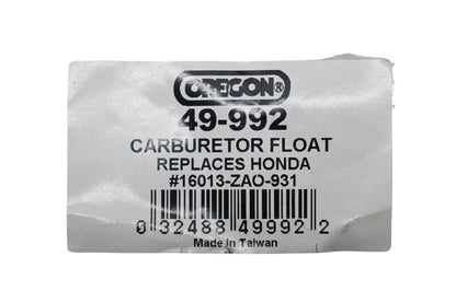 Oregon 49-992, 16013-ZA0-931 Carburetor Float NOS