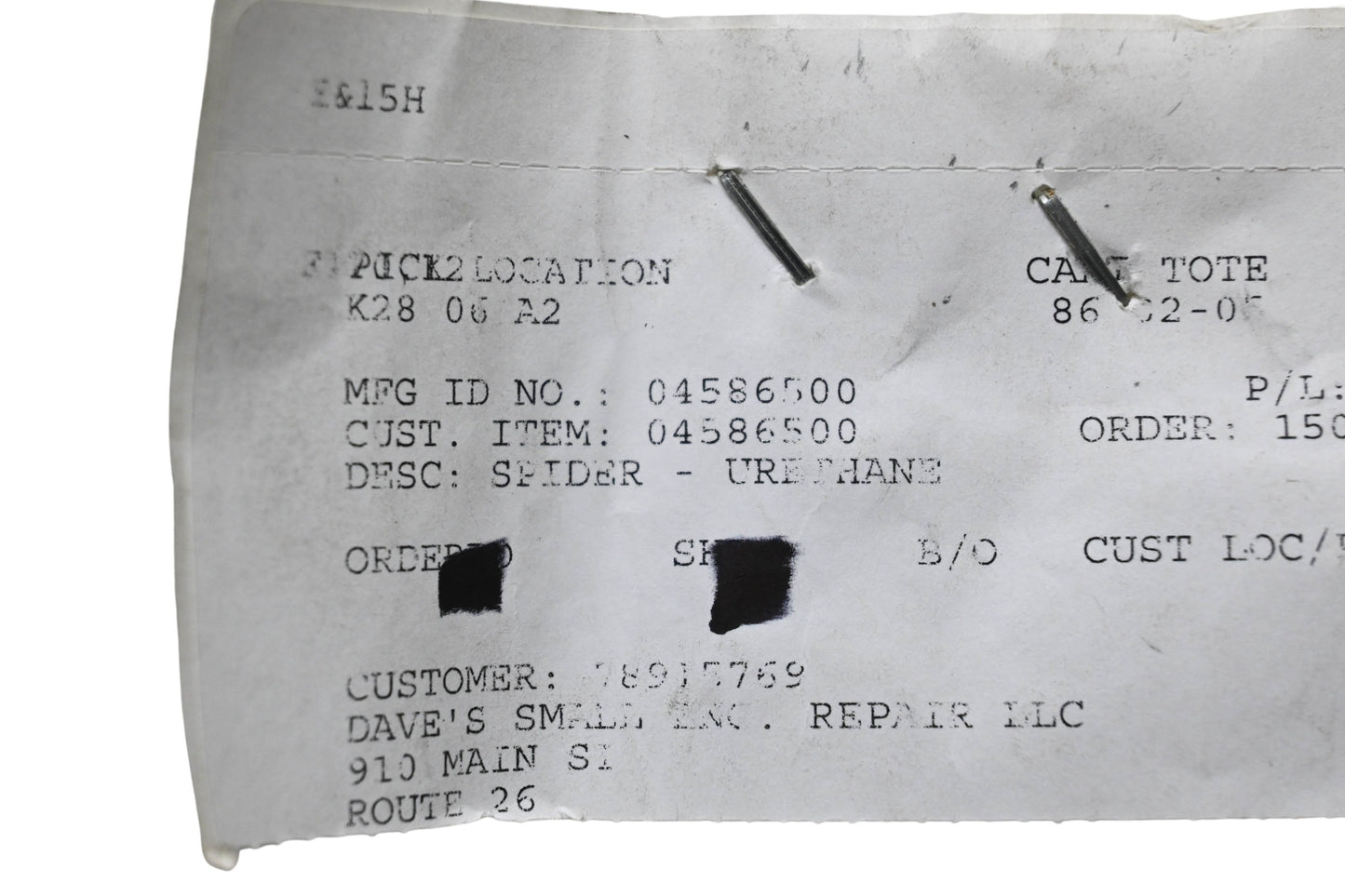 Ariens 04586500 Urethane Spider NOS