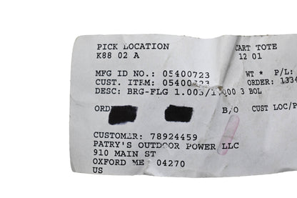 Ariens 05400723 Flange Bearing 1.003/1.001 NOS