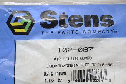 Stens 102-087, 157-32610-08 Air Filter Combo NOS