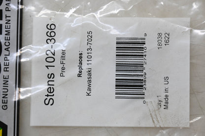 Stens 102-366, 11013-7025 Pre-Filter NOS