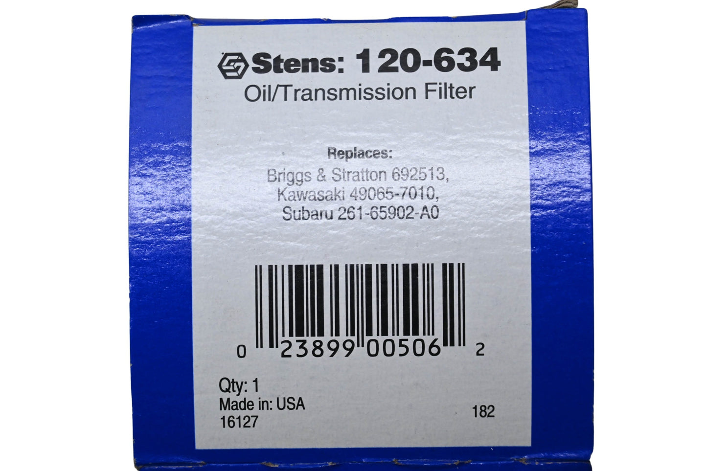 Stens 120-634, 692513, 49065-7010 Oil Transmission Filter NOS