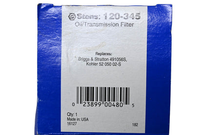 Stens 120-345, 491056S, 52 050 02-S Oil Transmission Filter NOS