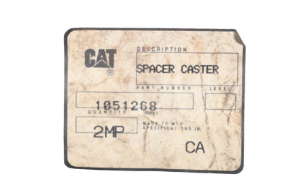 Caterpillar 1051268, 105-1268 Castor Shim Spacers Qty 2 NOS