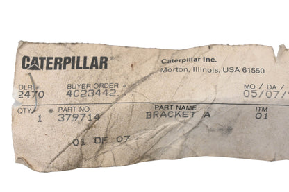 Caterpillar 379714 Bracket NOS